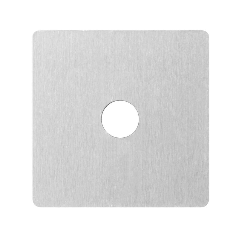 eoere 10 PCS Aluminum Flat Square Washer Plate for 1-5/8" Strut Channel, for 1/4" Bolt, Solar Panel Mounting Bracket - Image 4